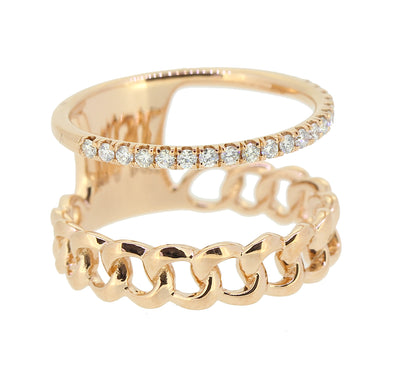 Chain & Band Ring