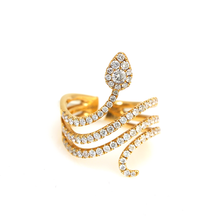 Snake Diamond Ring