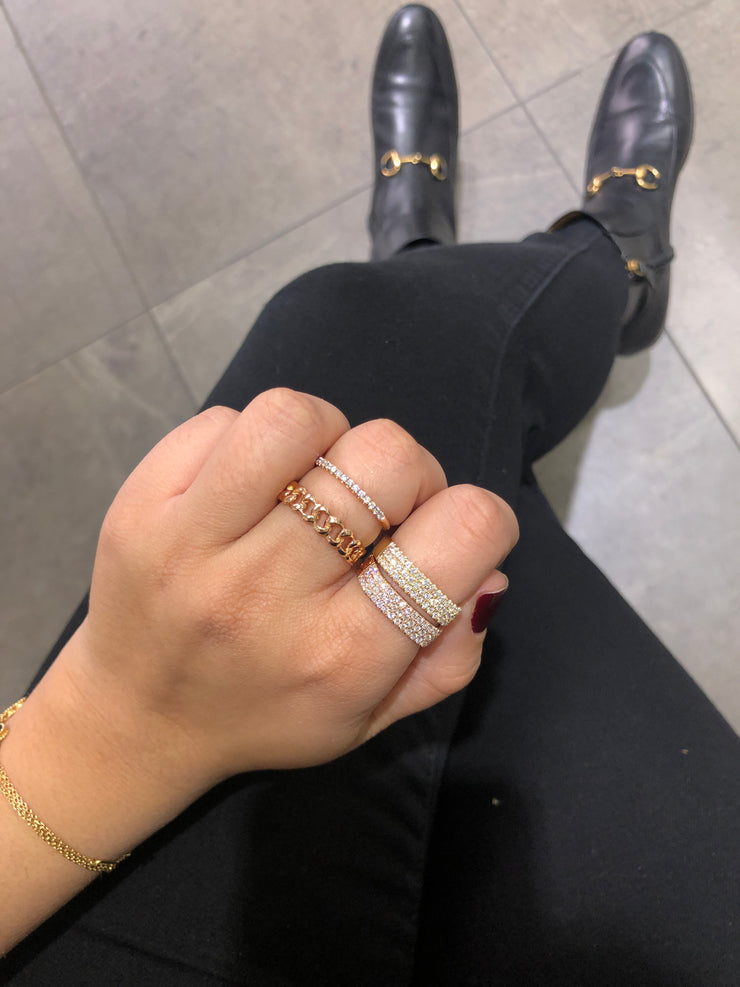 Square Pave Ring