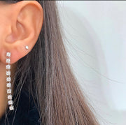 Diamond Tennis Earrings