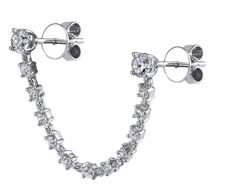 Diamond Loop Earring