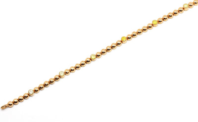 Graduating 6 Yellow Diamond Bracelet