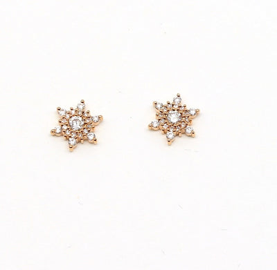 Flower Star Stud Earrings