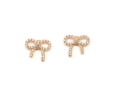 Diamond Bow Stud