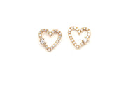 Open Heart Stud Earring