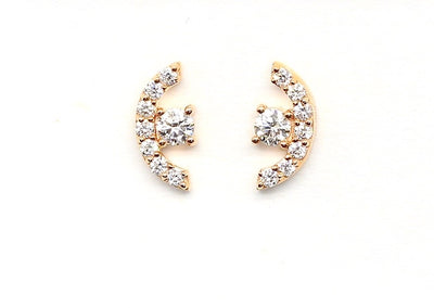 Crescent Solitaire Stud