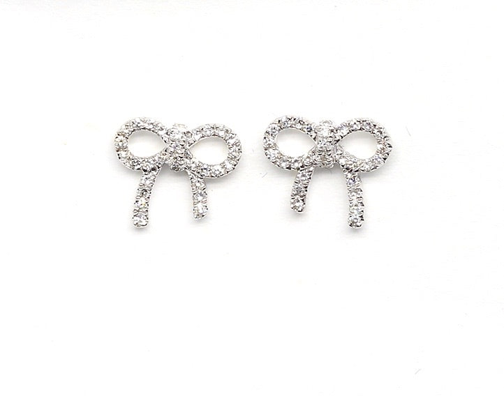 Diamond Bow Stud