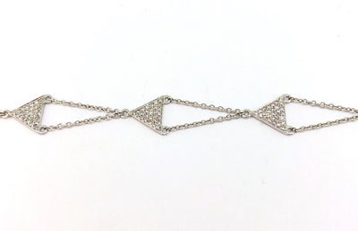 Triangular Pave Bracelet