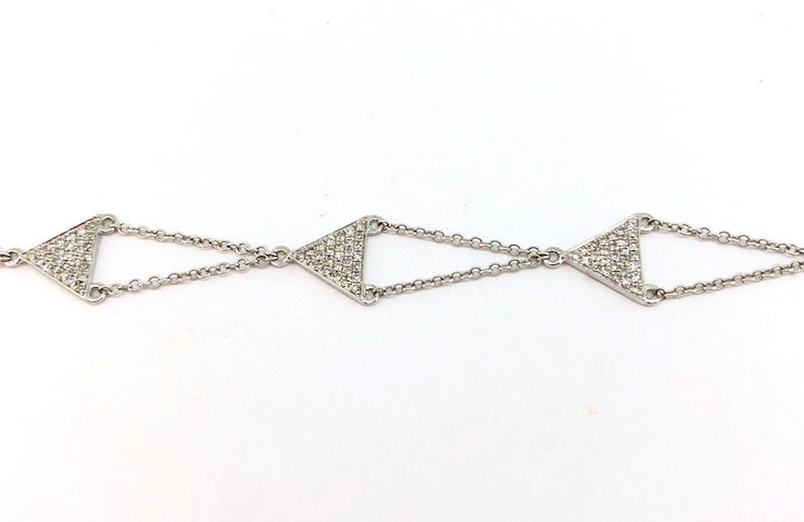 Triangular Pave Bracelet