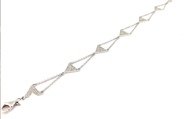 Triangular Pave Bracelet