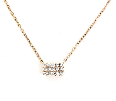 Diamond Pave Bar Necklace