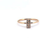 Rectaungular Diamond Pave Ring