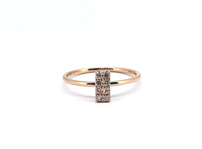 Rectaungular Diamond Pave Ring