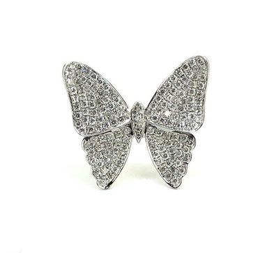 Diamond Butterfly Ring