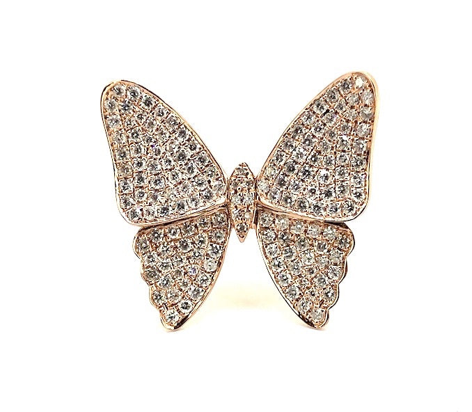 Diamond Butterfly Ring